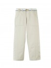Ravi Twill Patch Pocket Pants with Printed Belt