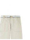 Ravi Twill Patch Pocket Pants with Printed Belt