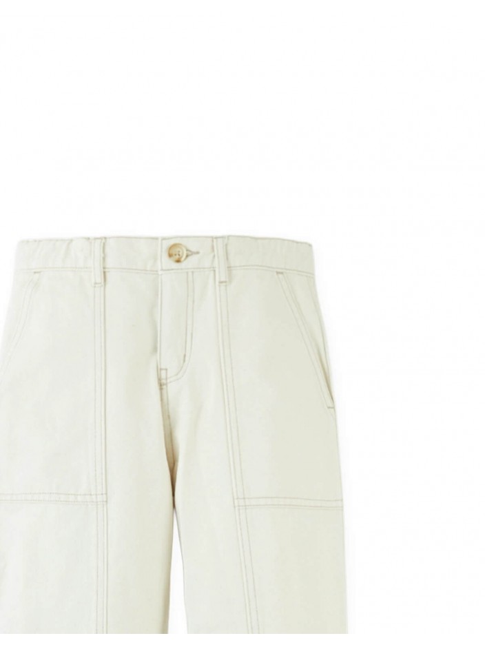 Naveen Twill Straight-Leg Panel Pants