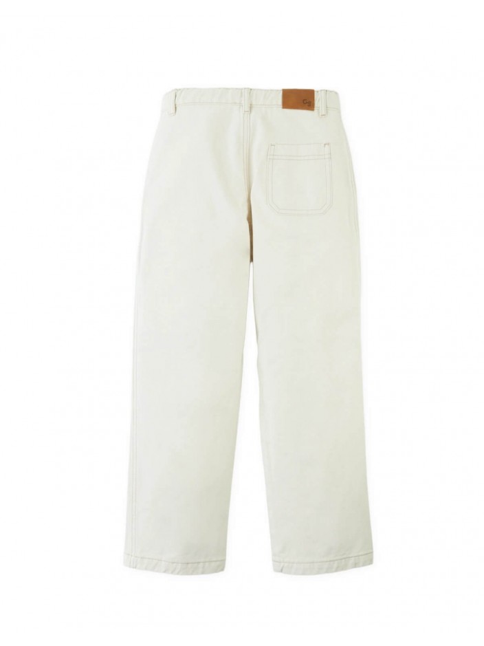 Naveen Twill Straight-Leg Panel Pants
