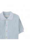 Jae Rib-Knit Button-Up Polo