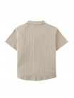 Zain Striped Knit Button-Up Polo with Patch Pocket