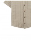 Zain Striped Knit Button-Up Polo with Patch Pocket