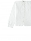 Akio Long-Sleeve Mandarin Collar Shirt with Patch Pocket