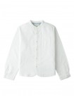 Akio Long-Sleeve Mandarin Collar Shirt with Patch Pocket