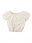 Floral Print Skort Set with Rosette Appliqué on Top