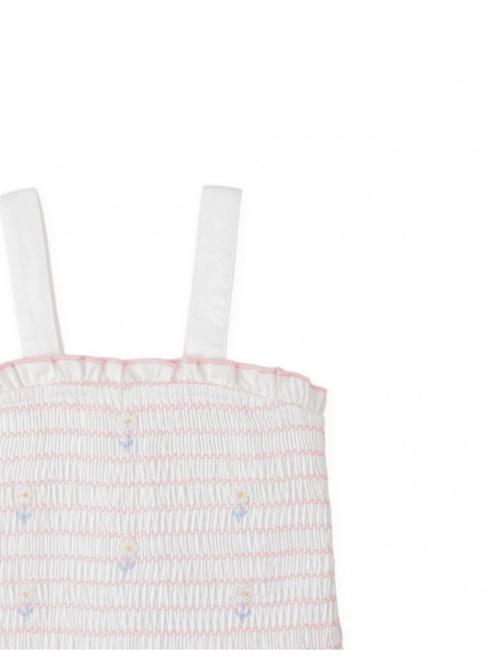 Baby Renée Smocked Tank Top with Daisy Embroidery