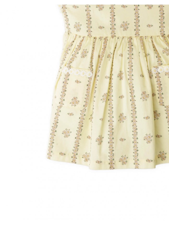 Baby Madeline Floral Dress with Daisy Collar