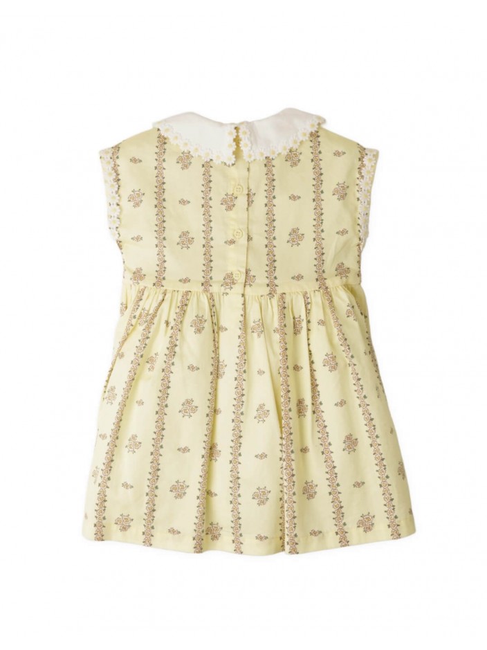 Baby Madeline Floral Dress with Daisy Collar