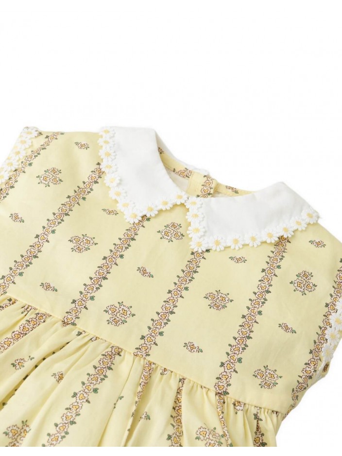 Baby Madeline Floral Dress with Daisy Collar