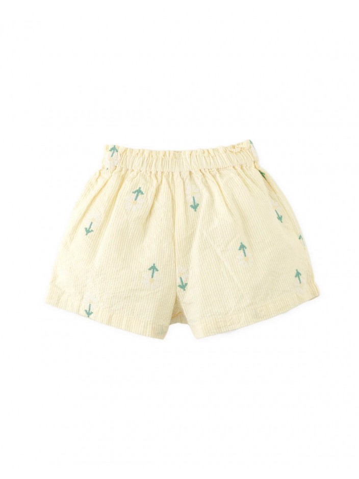 Baby Delia Embroidered Peplum Top and Shorts Set