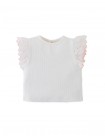 Baby Nadine Embroidered Ruffle Sleeve Top and Floral Skort Set