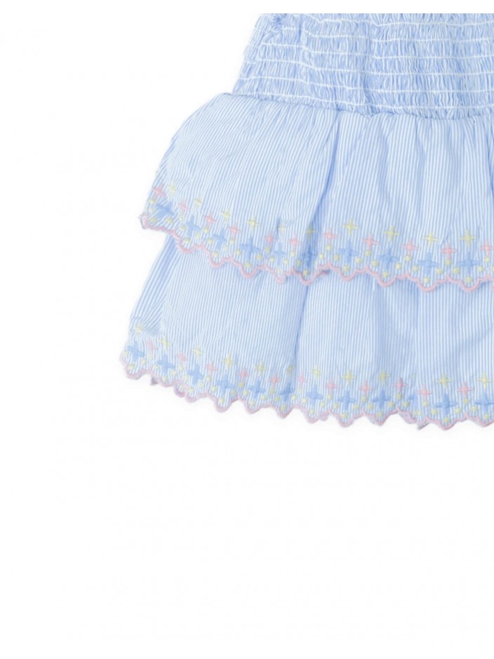 Baby Teagan Embroidered Tiered Skort