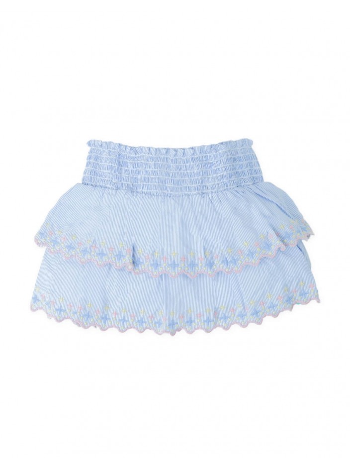 Baby Teagan Embroidered Tiered Skort