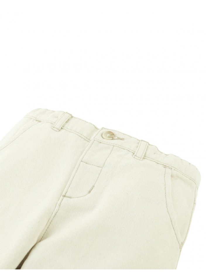 Baby Ren Twill Straight-Leg Pants