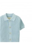 Baby Jae Rib-Knit Button-Up Polo