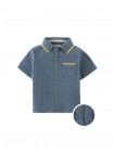 Baby Manu Ribbed Polo with Patch Pocket