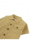 Baby Pio Waffle Button-Up Polo with Patch Pocket