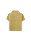 Baby Pio Waffle Button-Up Polo with Patch Pocket