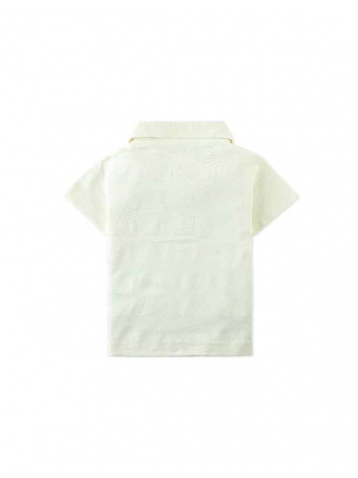 Baby Taito Textured Polo with Embroidered Logo