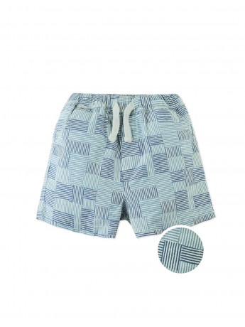 Baby Keanu Basketweave Print Drawstring Shorts