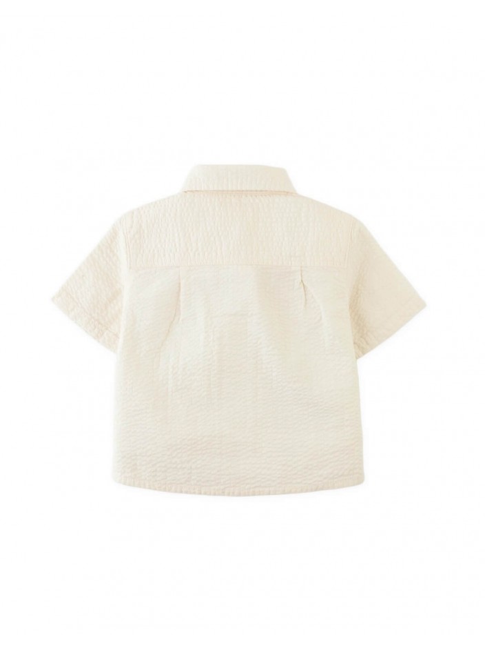 Baby Ajay Floral Seersucker Panama Shirt