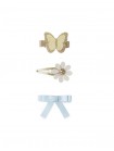 Lulu Butterfly, Flower & Bow Hair Clip Set