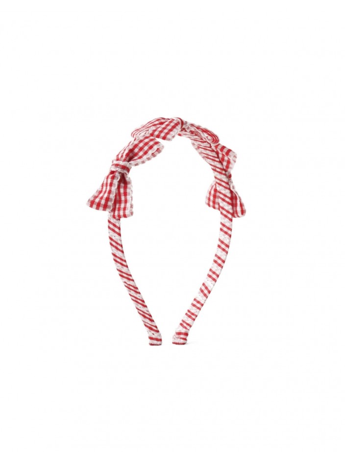 Nini Gingham Bow Headband