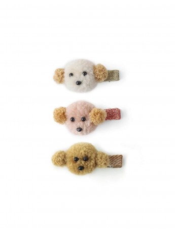Maelis Poodle Hair Clip Set
