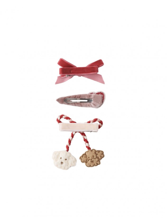 Adelina Bow and Poodle Hair Clip Set