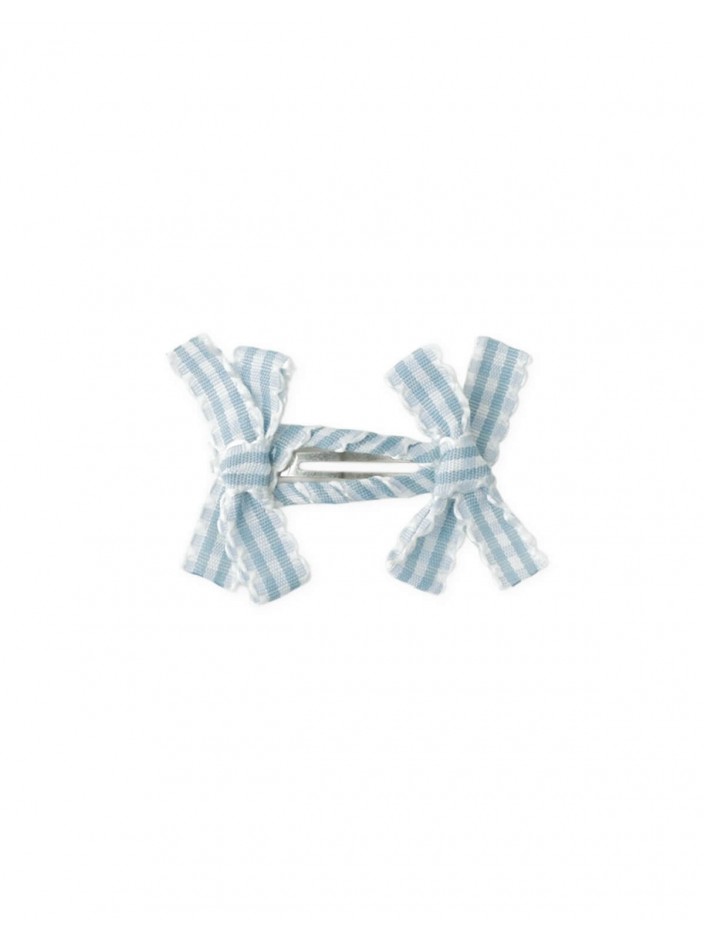 Celeste Blue and White Hair Clip Set