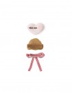 Cosette Poodle, Heart, and Bow Hair Clip Set
