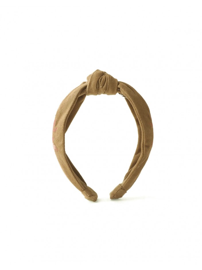 Sabrina Corduroy Embroidered Headband