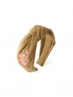 Sabrina Corduroy Embroidered Headband