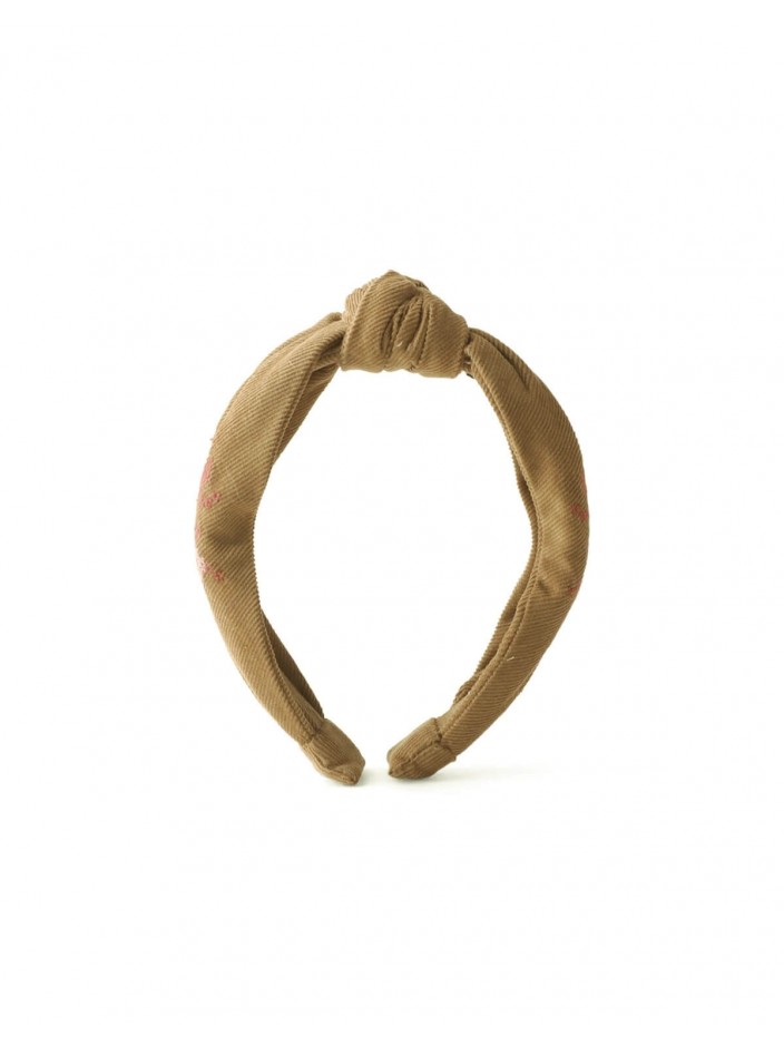 Sabrina Corduroy Embroidered Headband