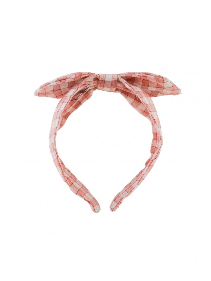 Bernice Checkered Embroidered Headband