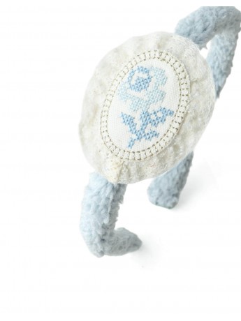 Maris Sherpa Headband with Patch Embroidery