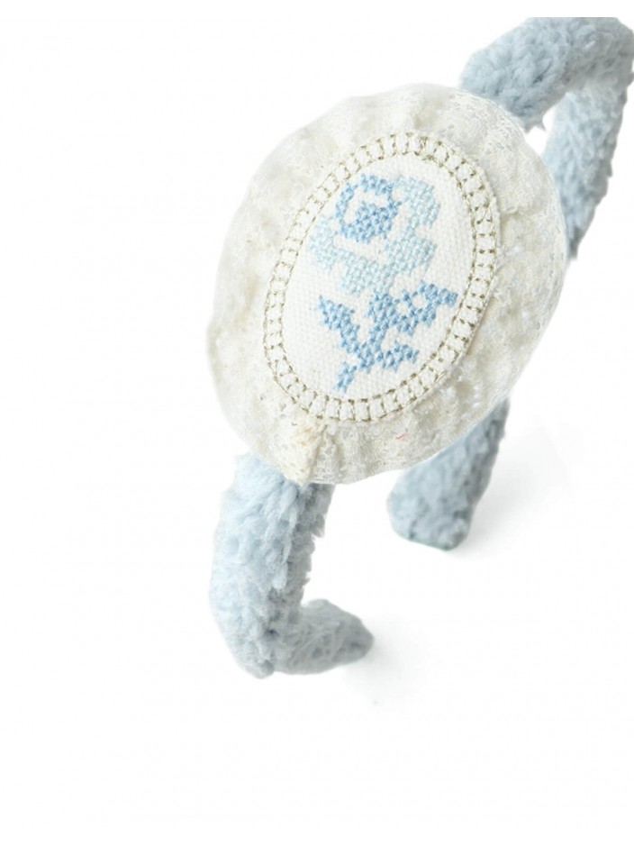 Maris Sherpa Headband with Patch Embroidery