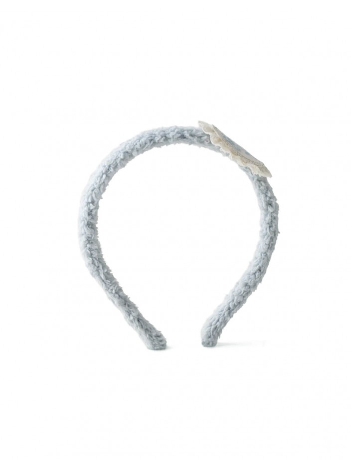 Maris Sherpa Headband with Patch Embroidery