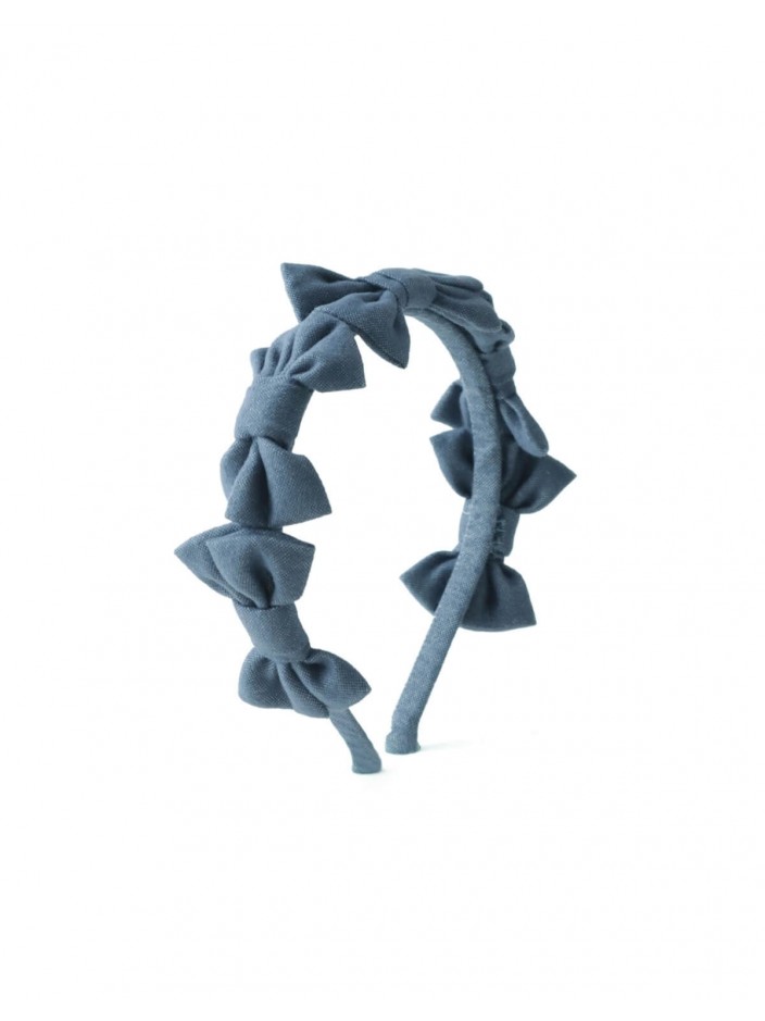 Azzura Denim Bow Headband
