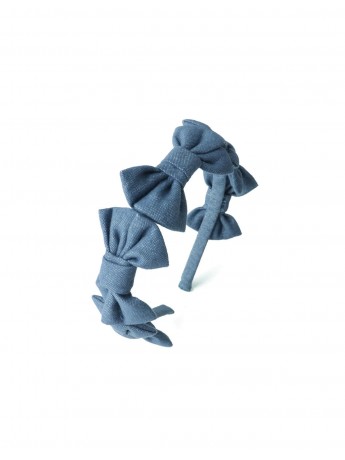 Azzura Denim Bow Headband