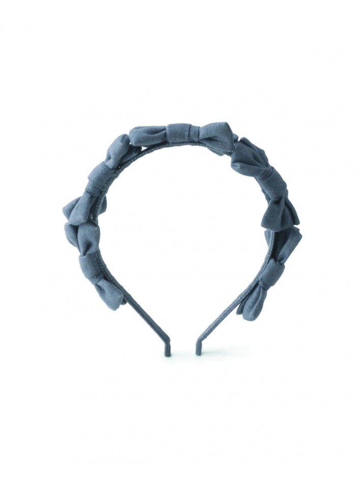 Azzura Denim Bow Headband