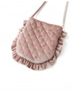 Cory Quilted Velvet Bag with Embroidery