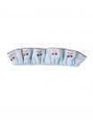 Lucca Ruffled Embroidered Turban with Picot Trim