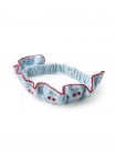 Lucca Ruffled Embroidered Turban with Picot Trim