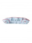 Lucca Ruffled Embroidered Turban with Picot Trim