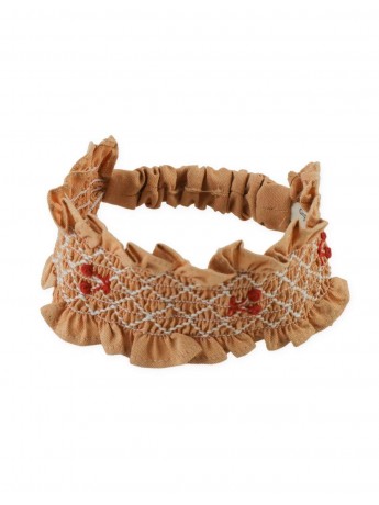Sienna Smocked Embroidered Turban