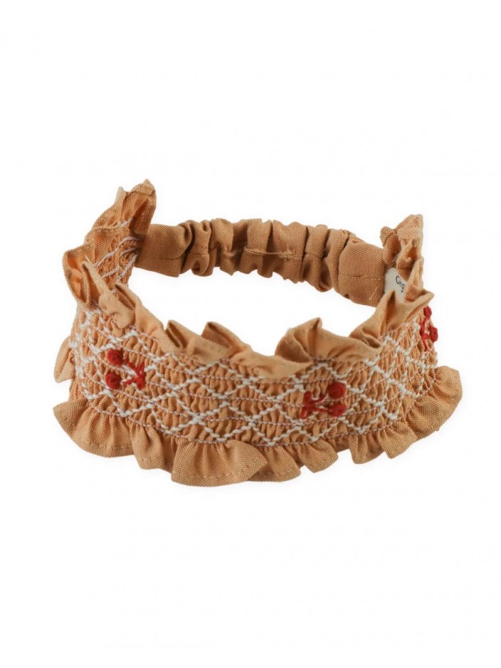 Sienna Smocked Embroidered Turban