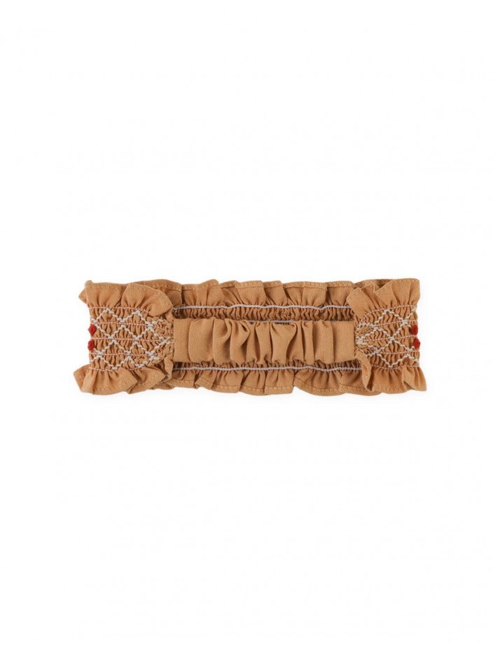 Sienna Smocked Embroidered Turban