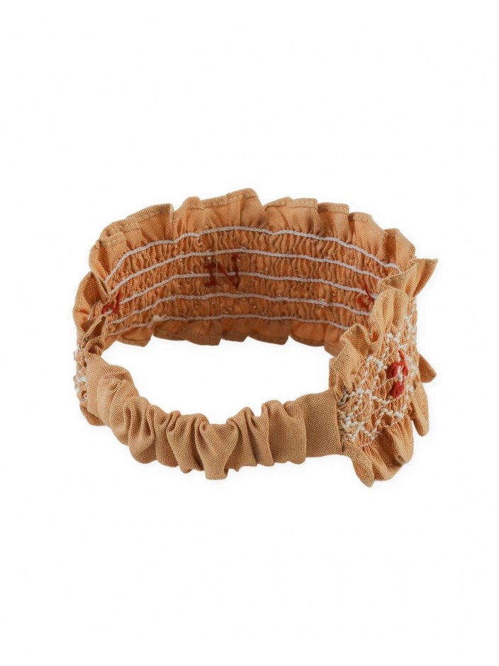 Sienna Smocked Embroidered Turban